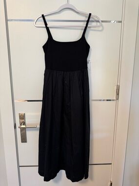 Classic Black Spaghetti-Strap Maxi Dress